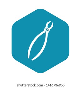 Tooth extraction instrument icon. Simple illustration of tooth extraction instrument vector icon for web