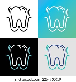 Tooth extraction thin line icon. Dental surgery. Dentistry. Vector illustration.