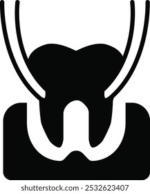 Tooth Extraction Vector Illustration Detailed Icon