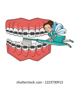 tooth fairy cute cartoon