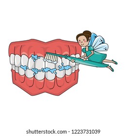tooth fairy cute cartoon