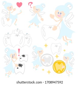 A tooth fairy is here for you. Clean and adorable fairy is looking for a health and strong tooth for building her castle