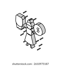 tooth fairy isometric icon vector. tooth fairy sign. isolated symbol illustration