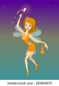 Tooth Fairy - Vector illustration