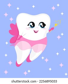 The tooth fairy. Vector illustration
