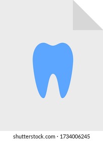tooth file illustration vector design