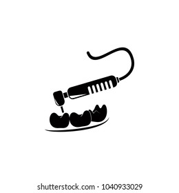 tooth filling icon. Elements of dental icon. Premium quality graphic design. Signs and symbol collection icon for websites, web design, mobile app, info graphics on white background