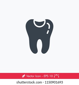Tooth Filling Icon / Vector
