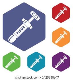 Tooth filling tool icon. Simple illustration of tooth filling tool vector icon for web