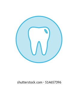 tooth flat icon for websites and apps