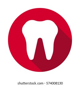 tooth flat style icon