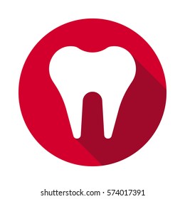 tooth flat style icon