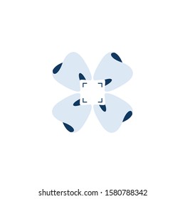 Tooth Flower circle pattern for Dental logo design. Dental care logo design.	
