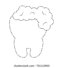 tooth with foam icon