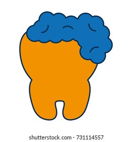 tooth with foam icon