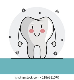 Tooth funny cartoon