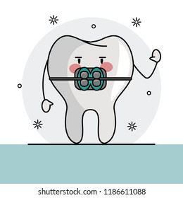 Tooth funny cartoon