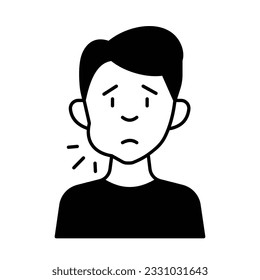 Tooth Glyph Vector Icon that can easily edit or modify

