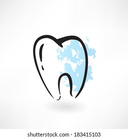 tooth grunge icon