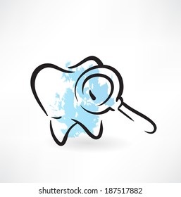 tooth grunge icon
