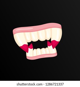 tooth, halloween icon element, vector