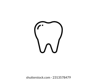 tooth hand drawn icon design