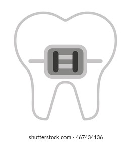 tooth healthcare isolated icon vector illustration, eps10