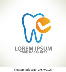 Tooth healthy design logo template,clean vector