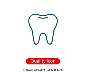 Tooth healthy icon, clean tooth 