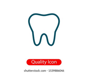 Tooth healthy icon, clean tooth, dentistry symbol 