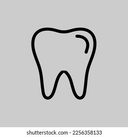 Tooth healthy icon, clean tooth, dentistry symbol on white background..eps