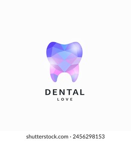 Tooth and heart, 3D dental logo design inspiration