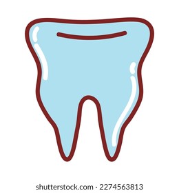 tooth human body isolated icon