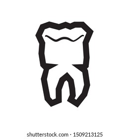 tooth human isolated icon vector illustration