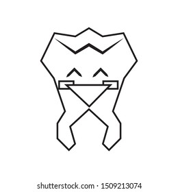 tooth human kawaii character vector illustration