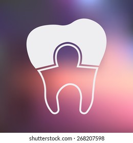 Tooth icon. 