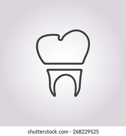 Tooth icon. 