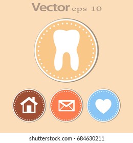 Tooth. Icon.