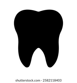 tooth icon color editable on white background