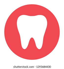 tooth icon, color icon eps 10