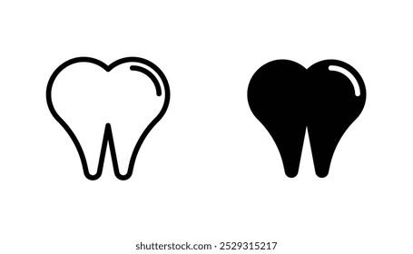 Concepto de icono de diente. Vector de acciones