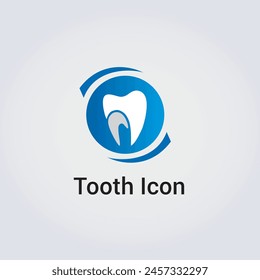 Tooth Icon Dental Care Medical Care Health Dentist Business Logo Design Various Shapes Graphic Modern Elements