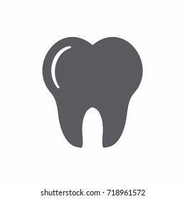Tooth icon dental care symbol vector