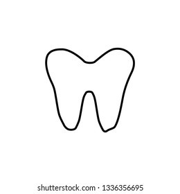 Tooth icon. Dental sign
