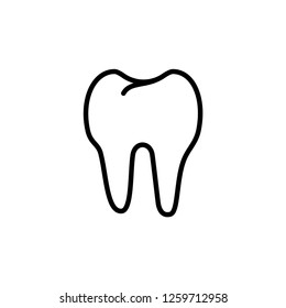 Tooth Icon. Dental Vector Illustration Logo Template. Dentist Sign & Symbol Logo Template.