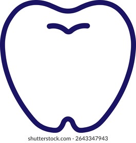Tooth icon (dentist mark) illustration.