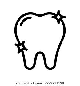 Icono dental. Signo de dentista para concepto móvil y diseño web. ilustración vectorial