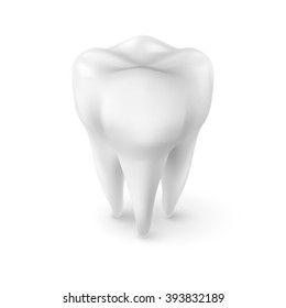 Tooth Icon, Dentist Symbol in Isometric Style