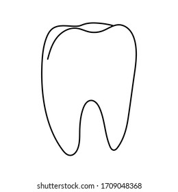 tooth icon. tooth dentist vector illustration.