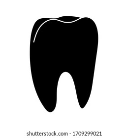 tooth icon. tooth dentist vector illustration.